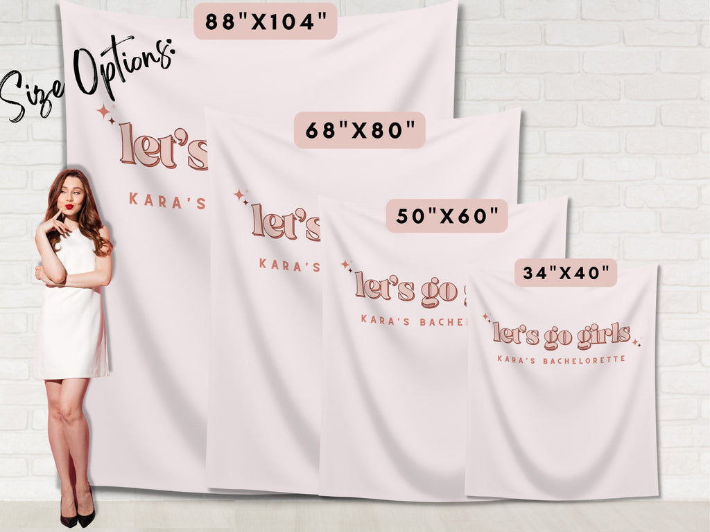 Let's Go Girls Bachelorette Weekend Custom Banner