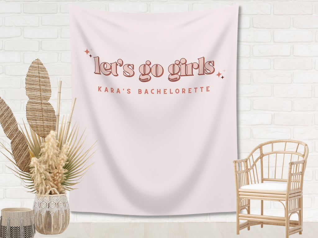 Let's Go Girls Bachelorette Weekend Custom Banner