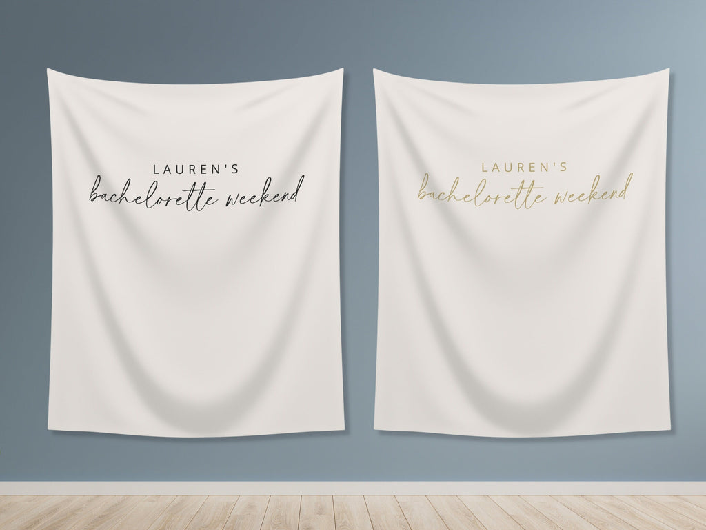 Simple Solid Custom Text Banner Backdrop
