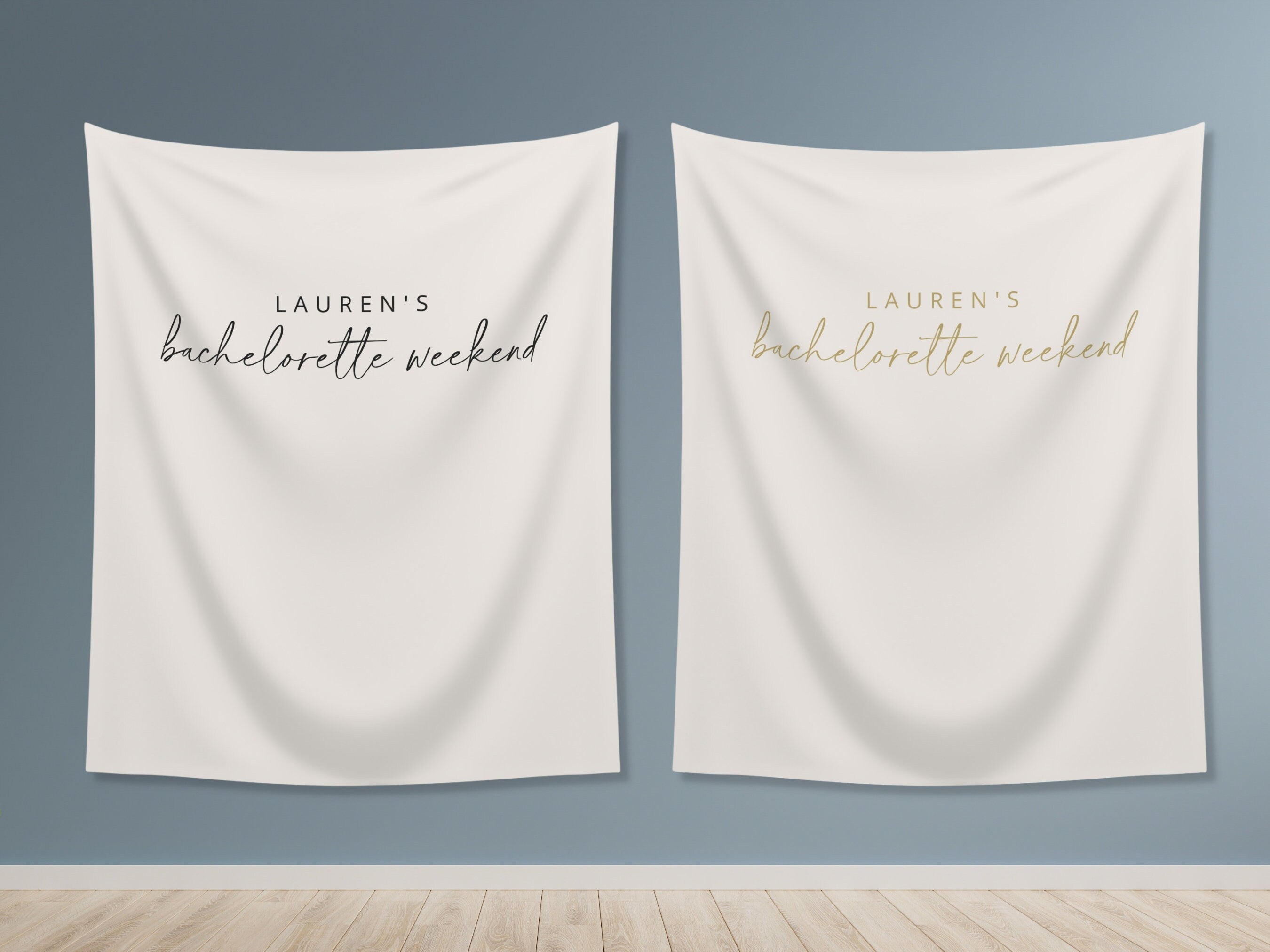 Simple Solid Custom Text Banner Backdrop