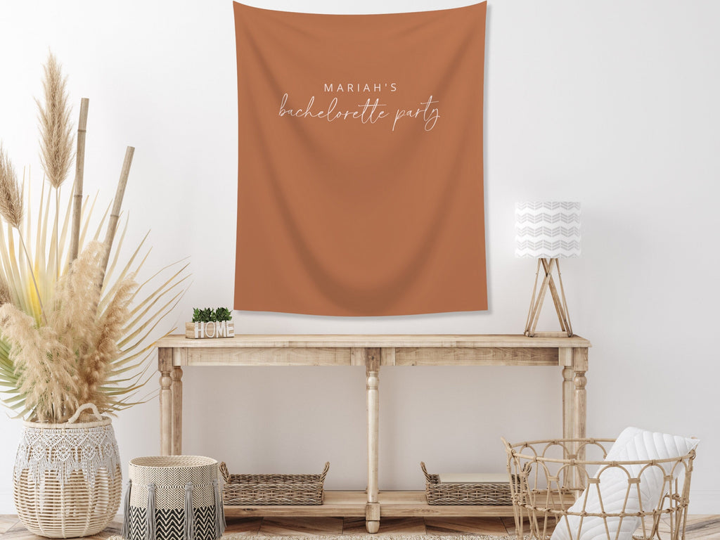 Simple Solid Custom Text Banner Backdrop
