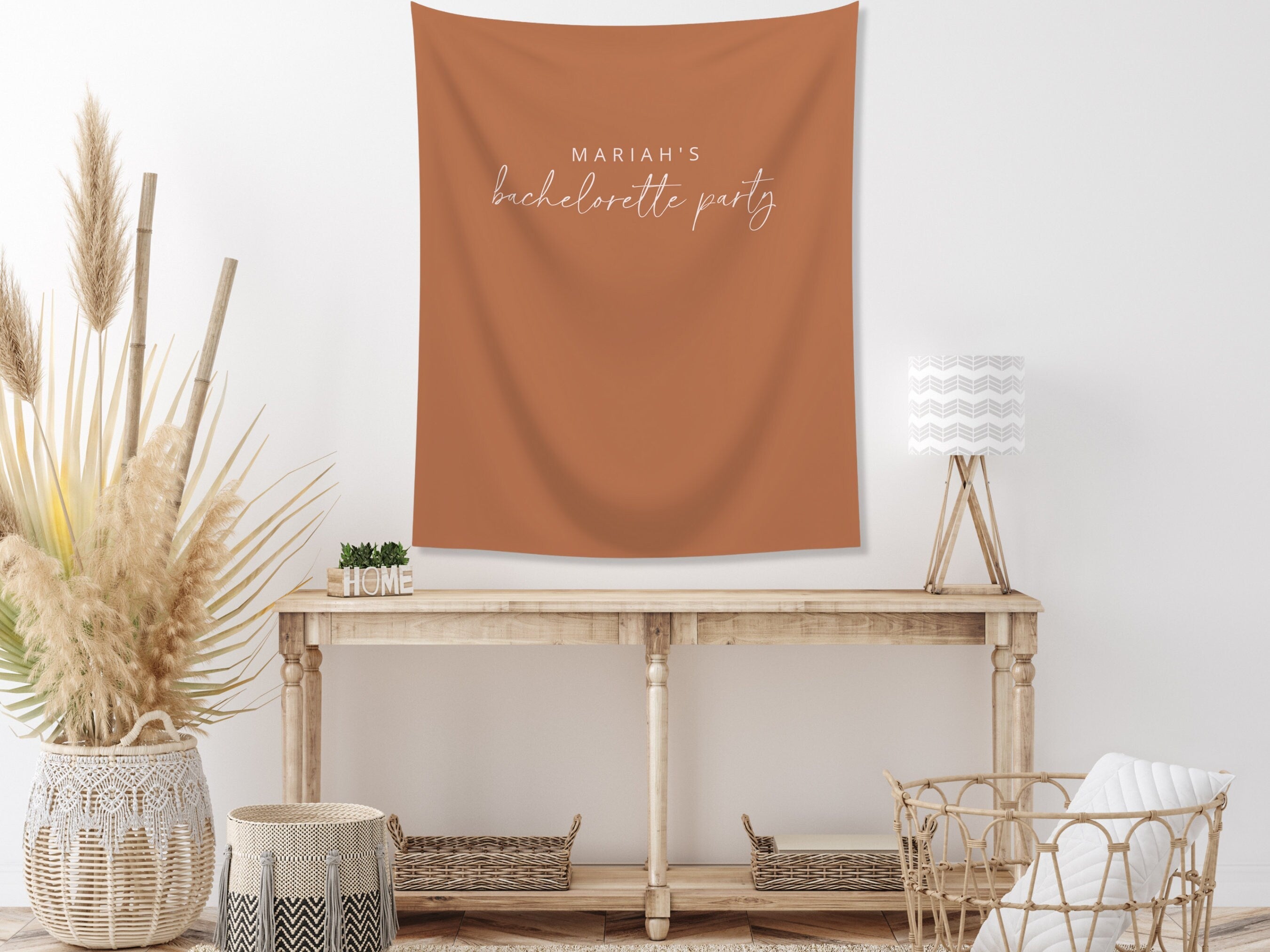 Simple Solid Custom Text Banner Backdrop