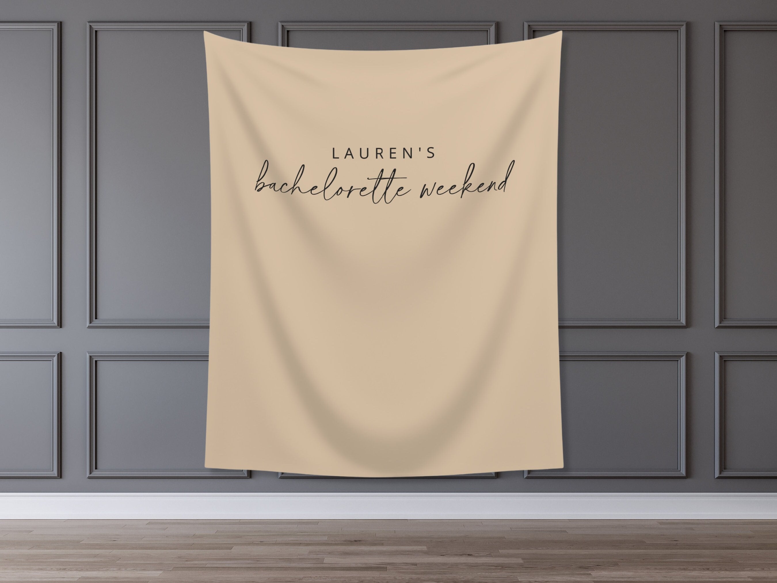 Simple Solid Custom Text Banner Backdrop