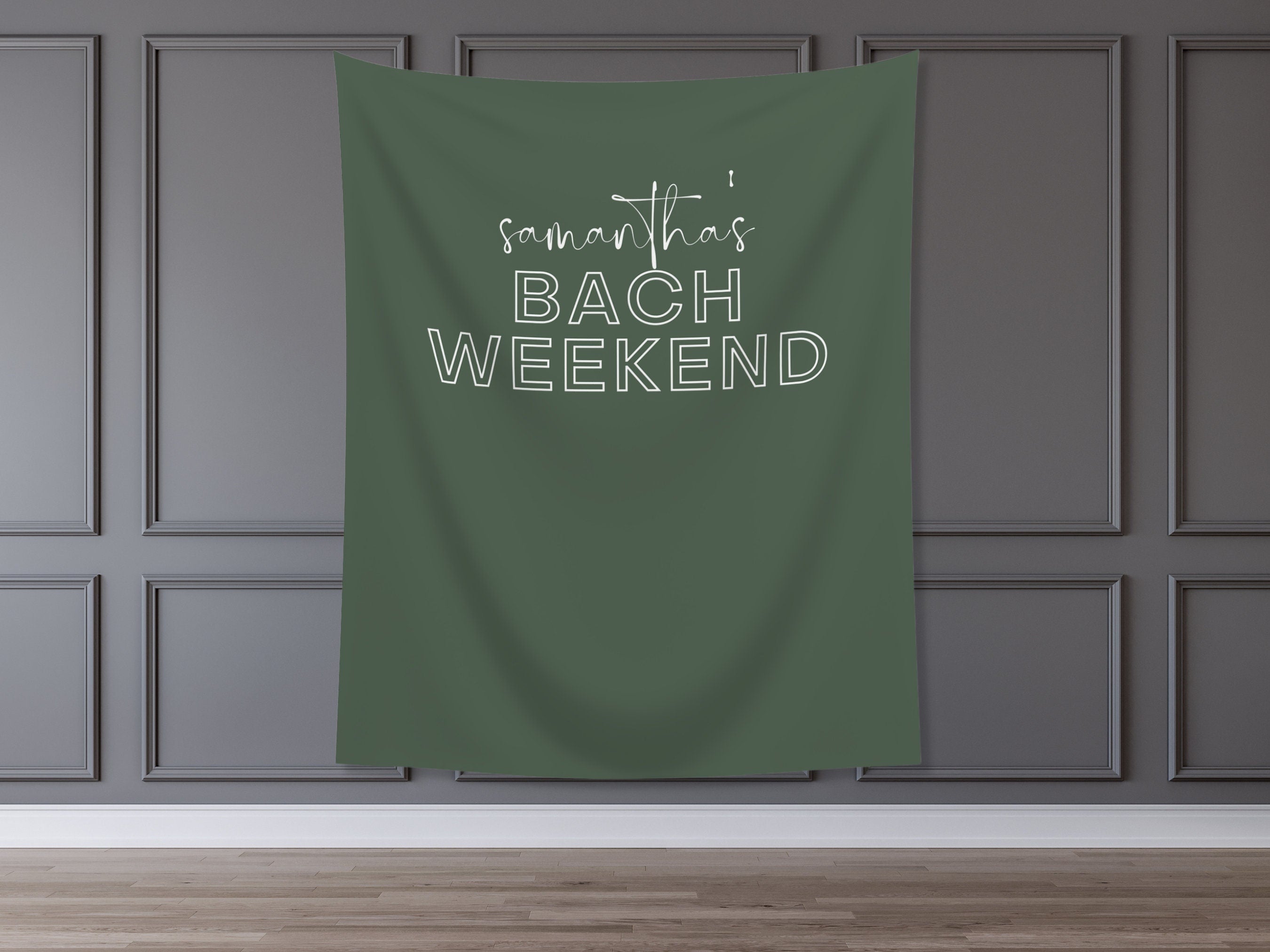 Bach Weekend Custom Bride's Name Banner Backdrop
