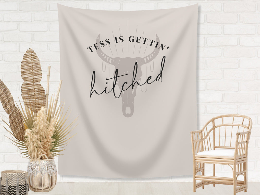 Boho Gettin' Hitched Bachelorette Banner