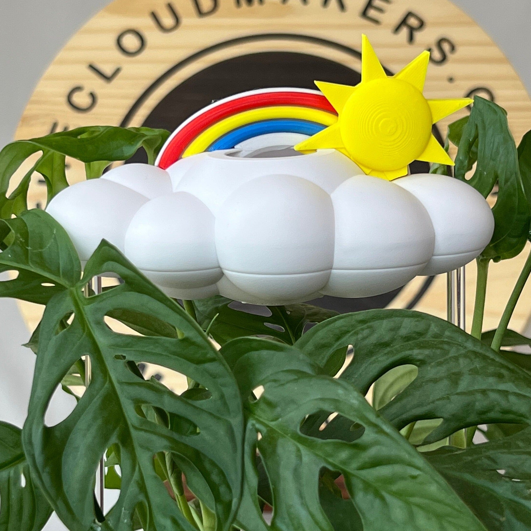 Original Dripping Rain Cloud with Sun and Rainbow Charms