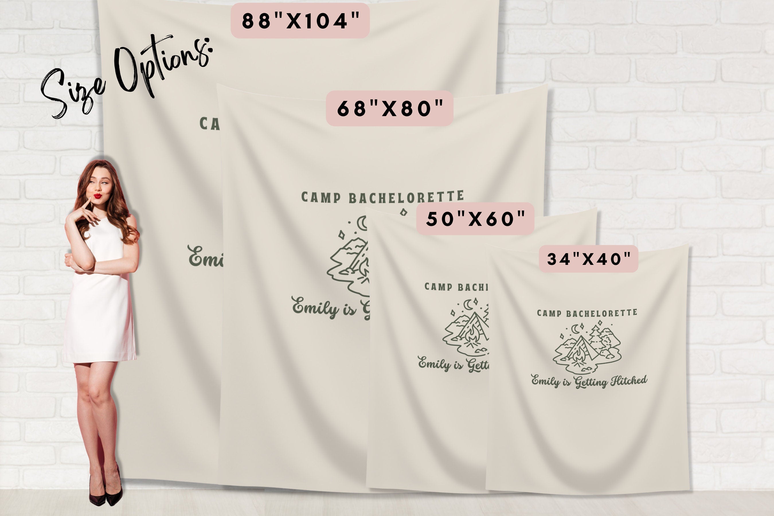Camp Bachelorette Party Custom Banner