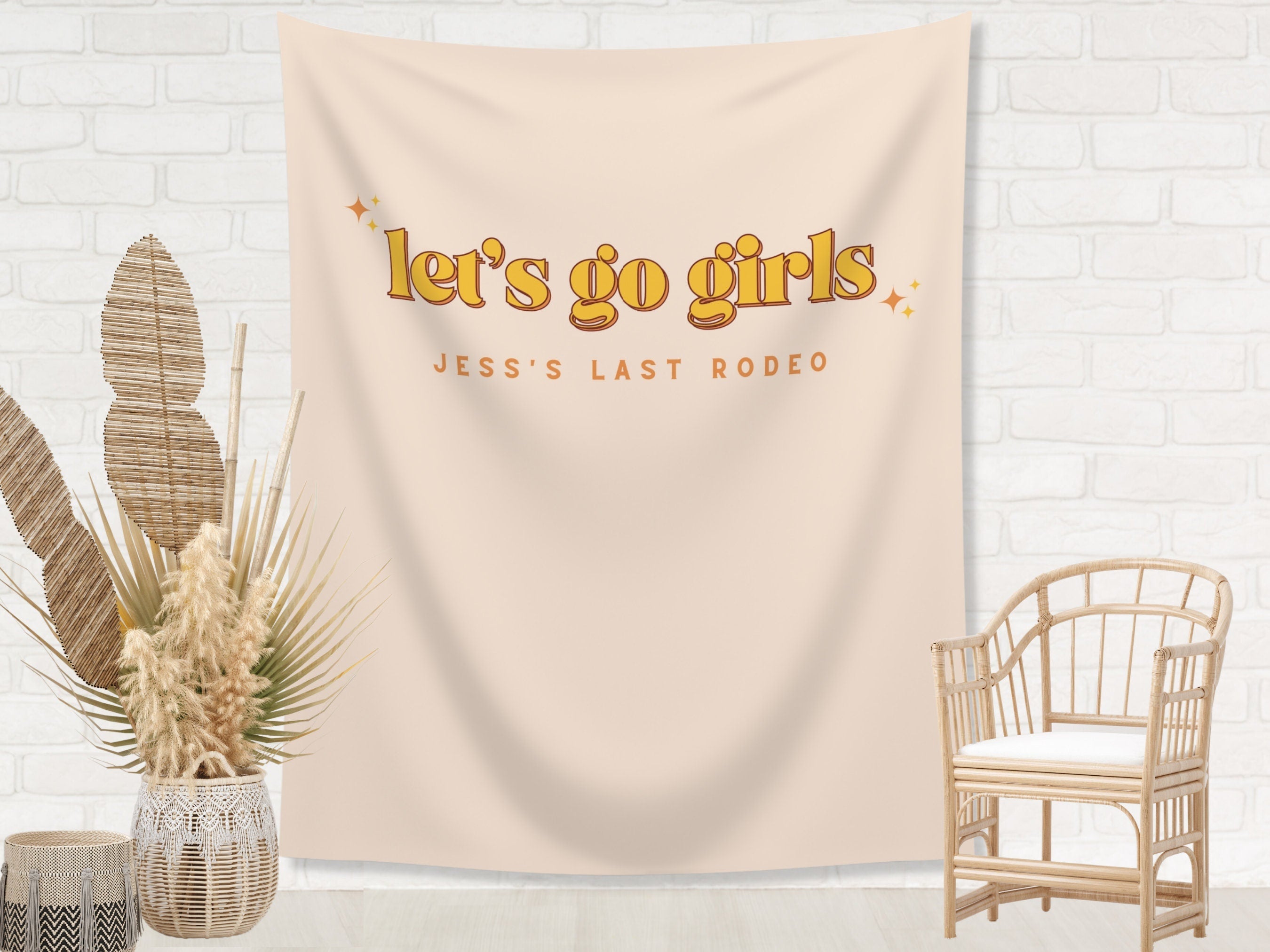 Let's Go Girls Bachelorette Weekend Custom Banner