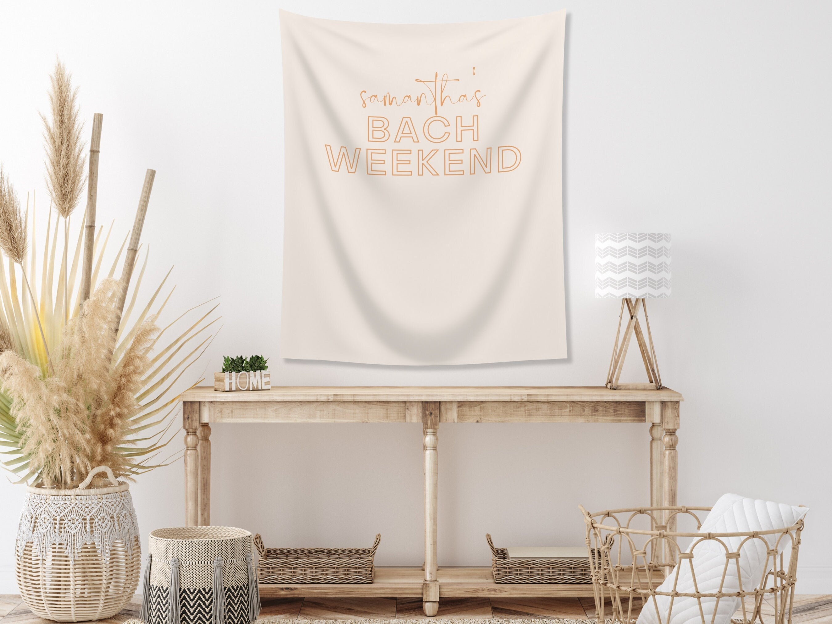 Bach Weekend Custom Bride's Name Banner Backdrop