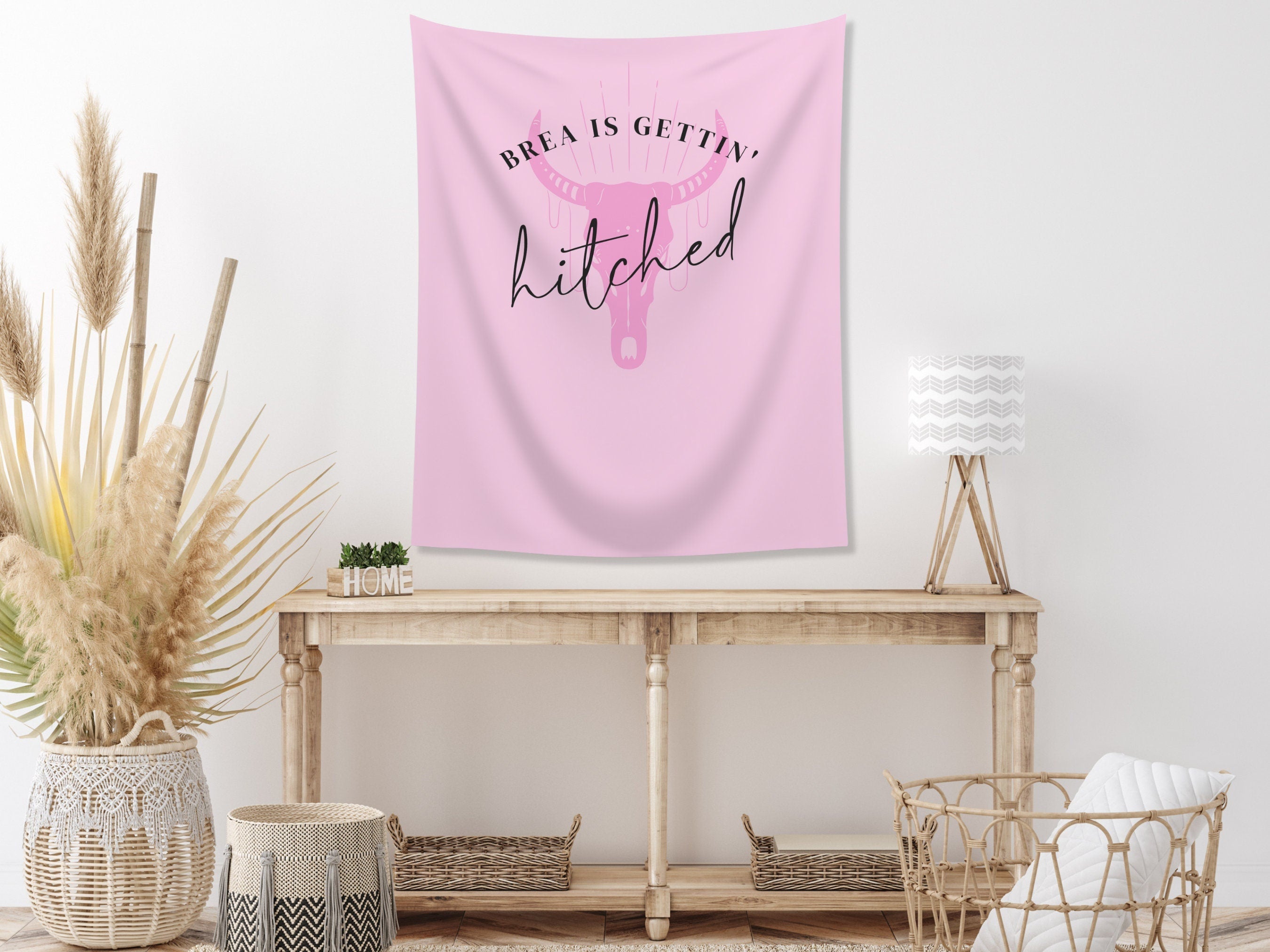 Boho Gettin' Hitched Bachelorette Banner