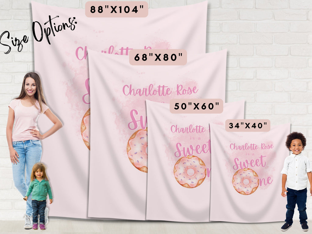 Sweet One Donut Wall Banner