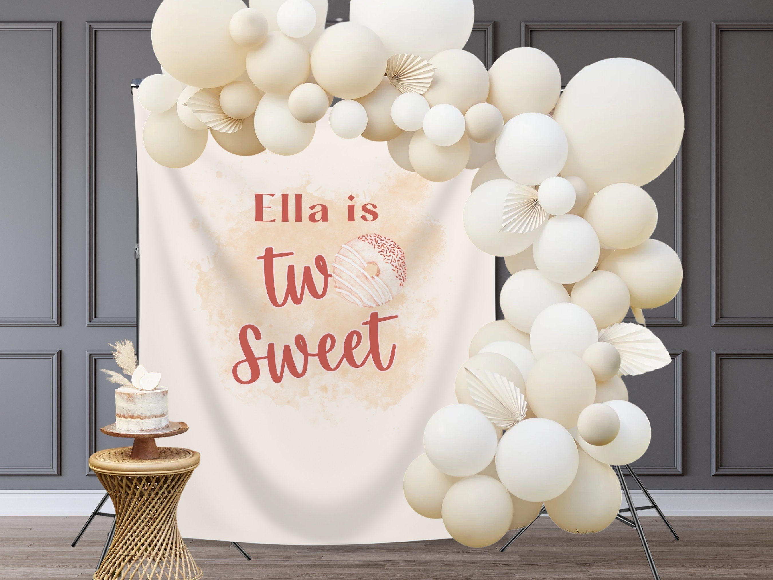 Sweet One Donut Wall Banner
