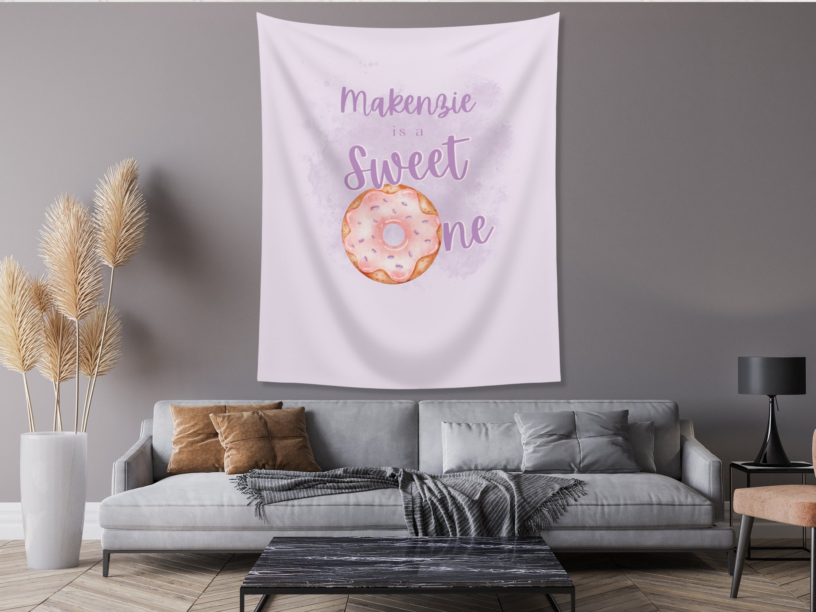 Sweet One Donut Wall Banner