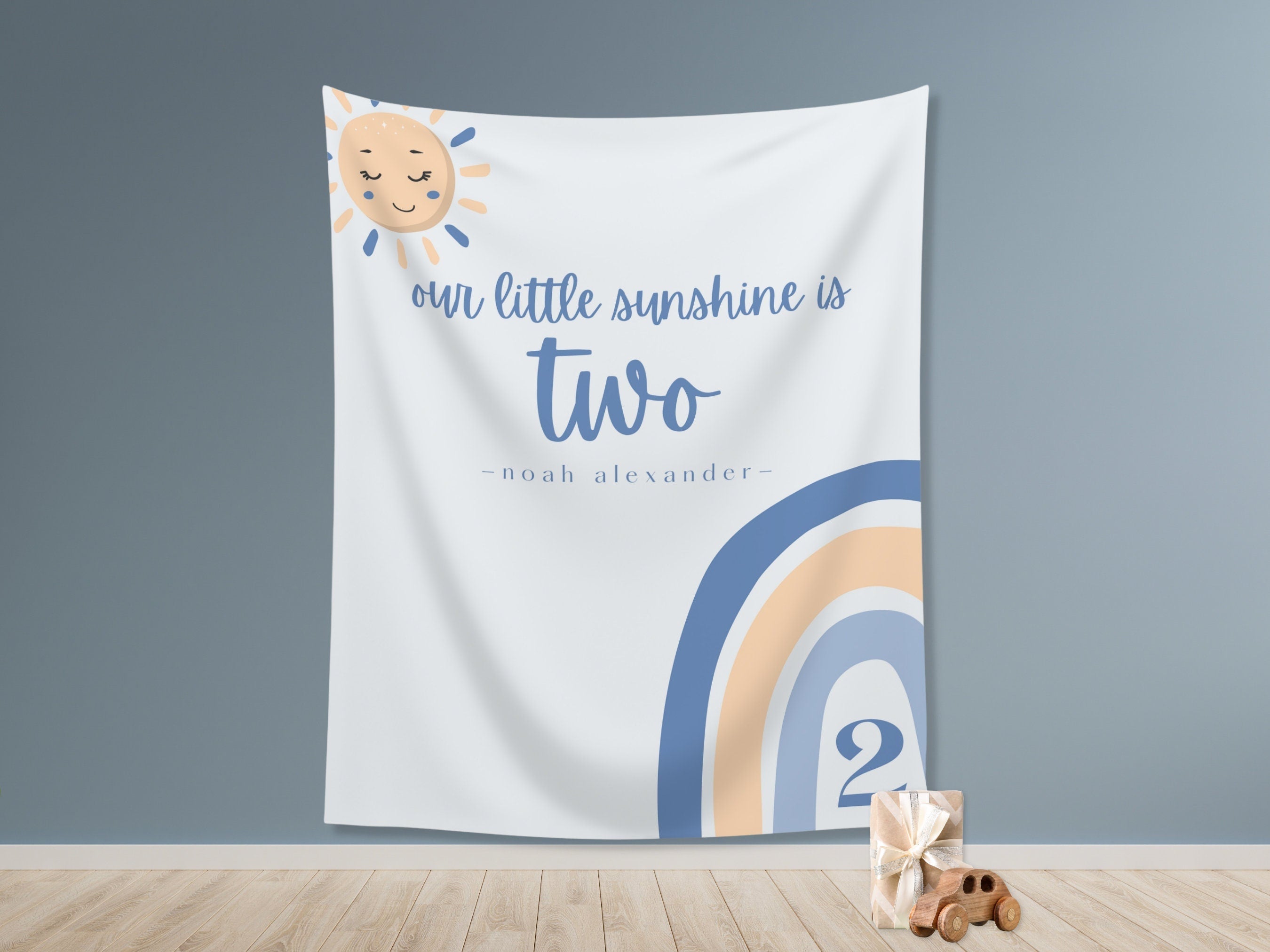 Boho Rainbow Our Little Sunshine Banner