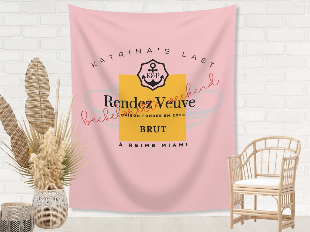 Last Rendez Veuve Bachelorette Weekend Custom Banner