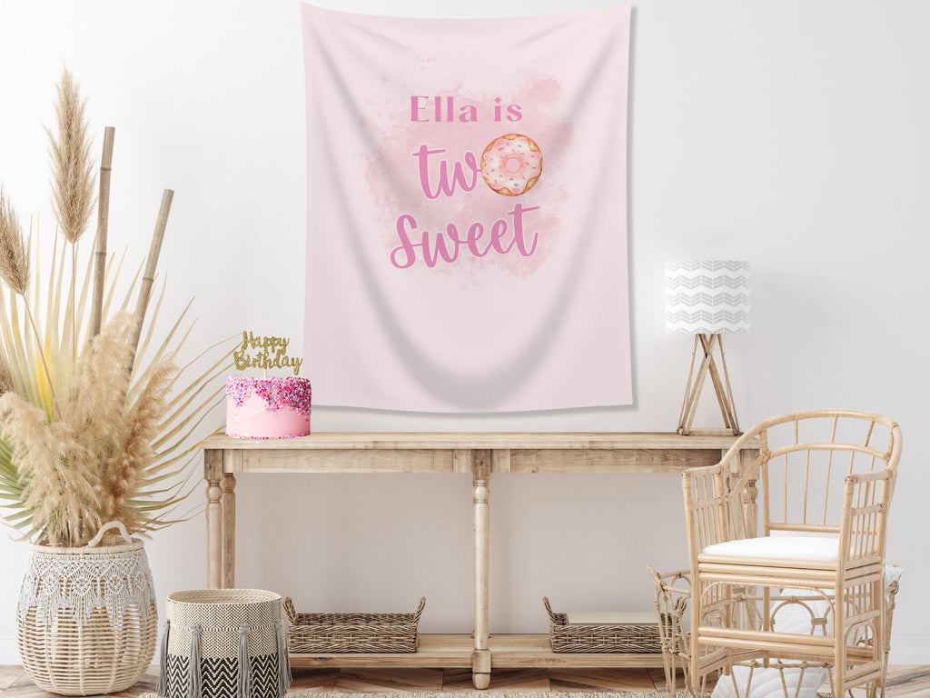 Sweet One Donut Wall Banner