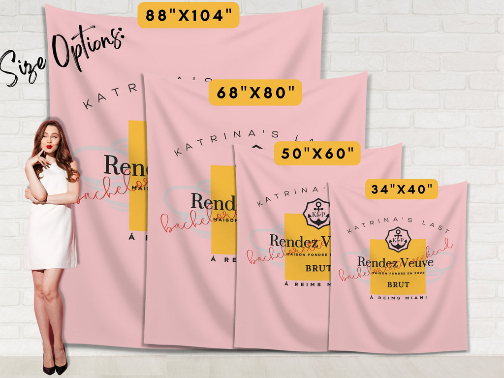 Last Rendez Veuve Bachelorette Weekend Custom Banner