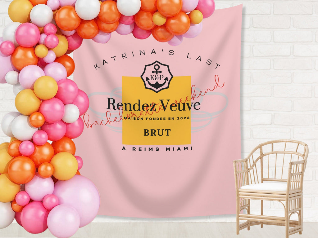 Last Rendez Veuve Bachelorette Weekend Custom Banner