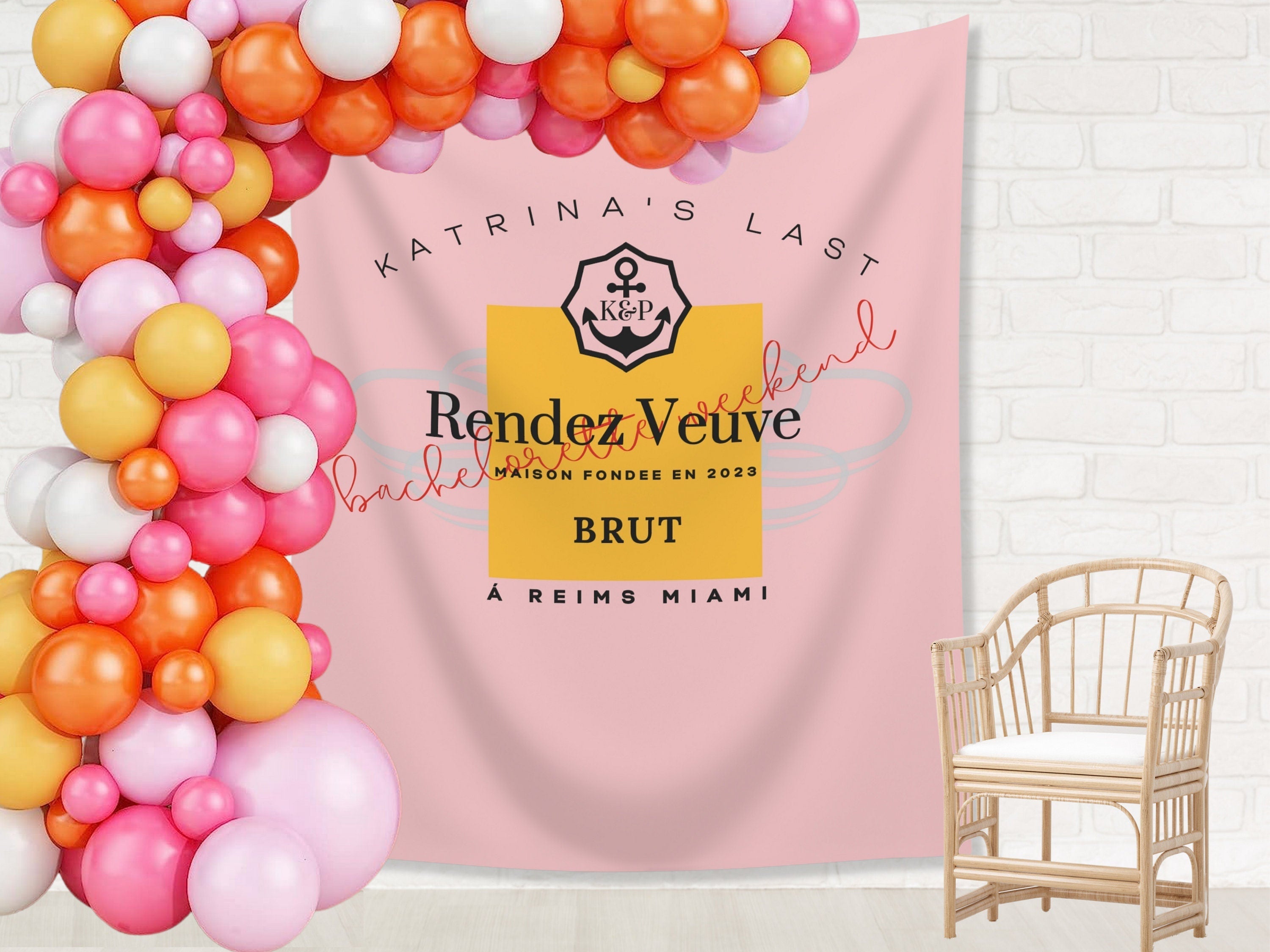Last Rendez Veuve Bachelorette Weekend Custom Banner