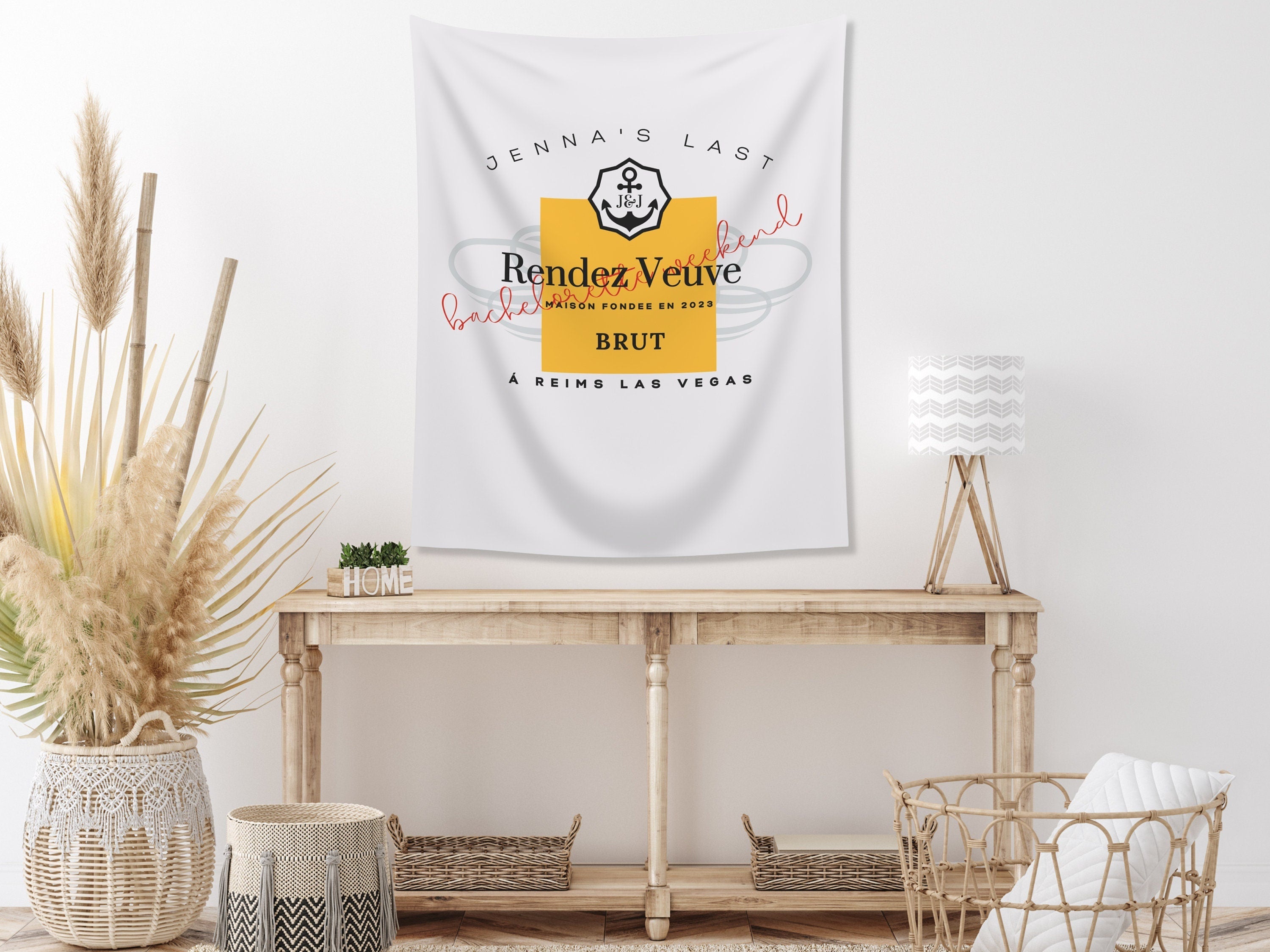 Last Rendez Veuve Bachelorette Weekend Custom Banner
