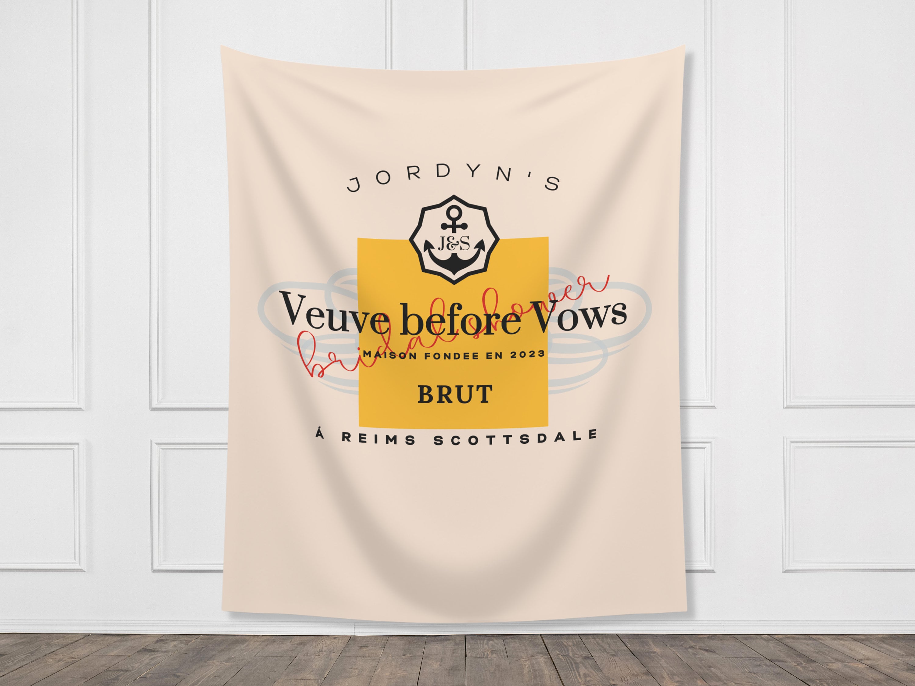 Bridal Shower Veuve Before Vows Banner