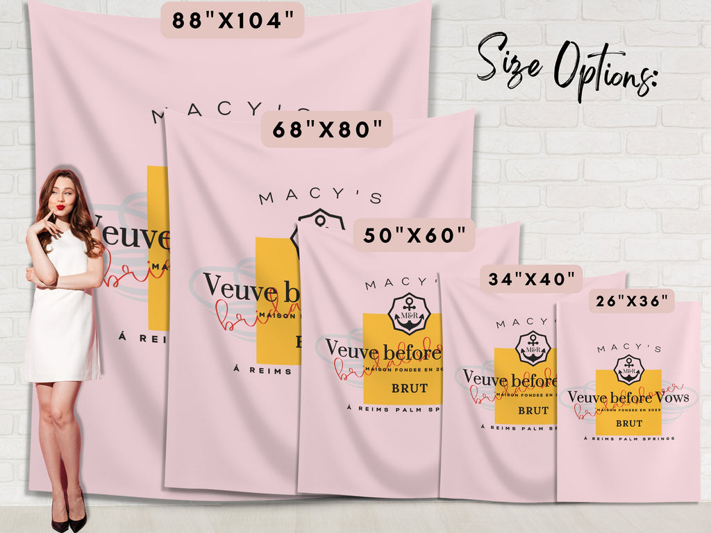 Bridal Shower Veuve Before Vows Banner