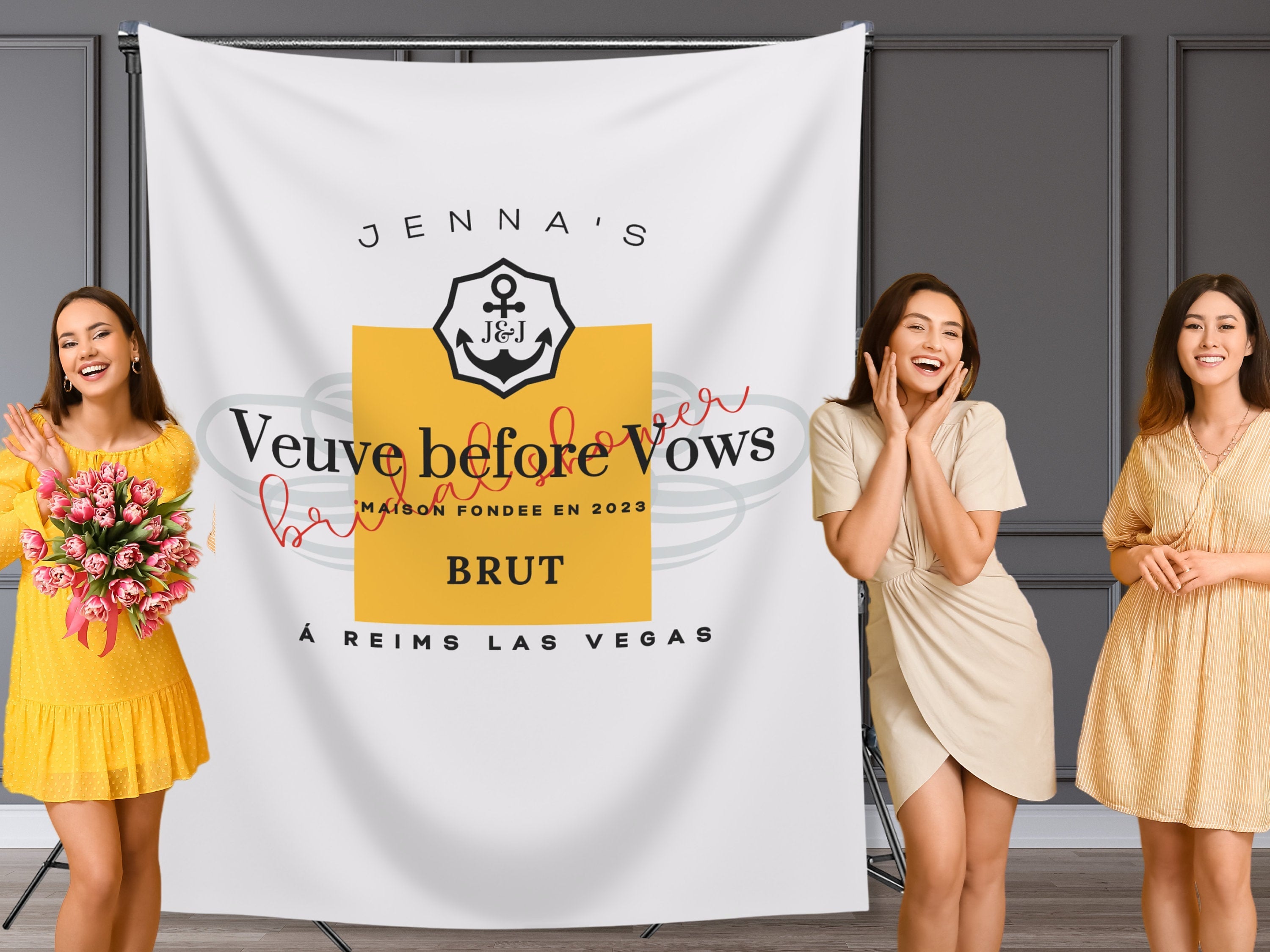 Bridal Shower Veuve Before Vows Banner