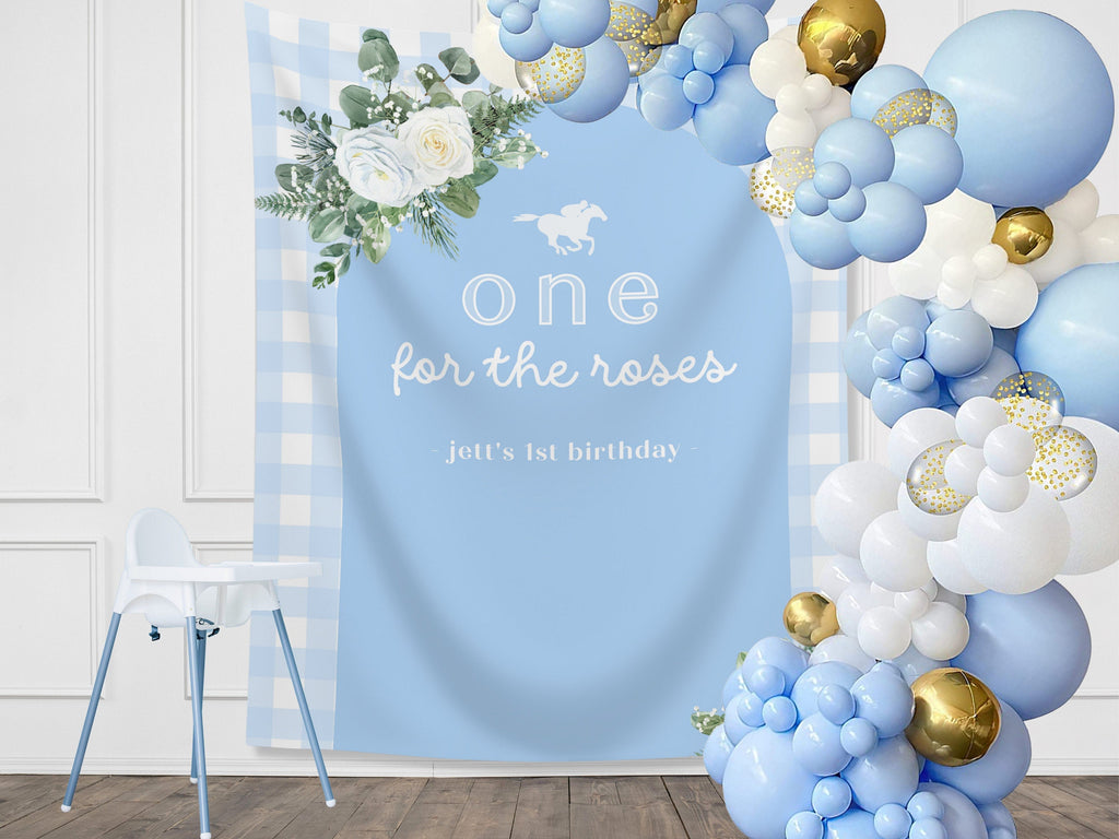 One for the Roses Kentucky Derby 1st Birthday Banner