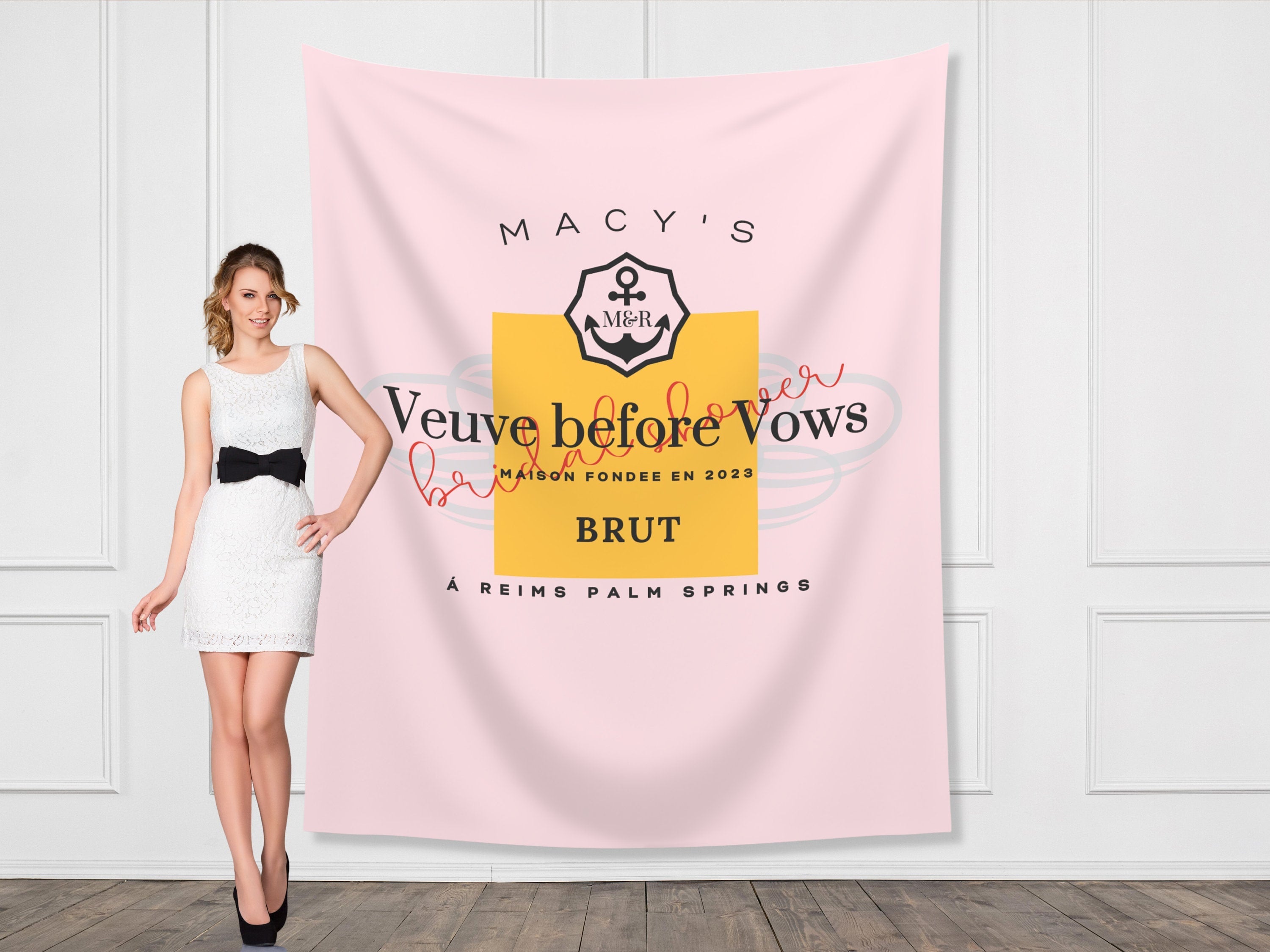 Bridal Shower Veuve Before Vows Banner