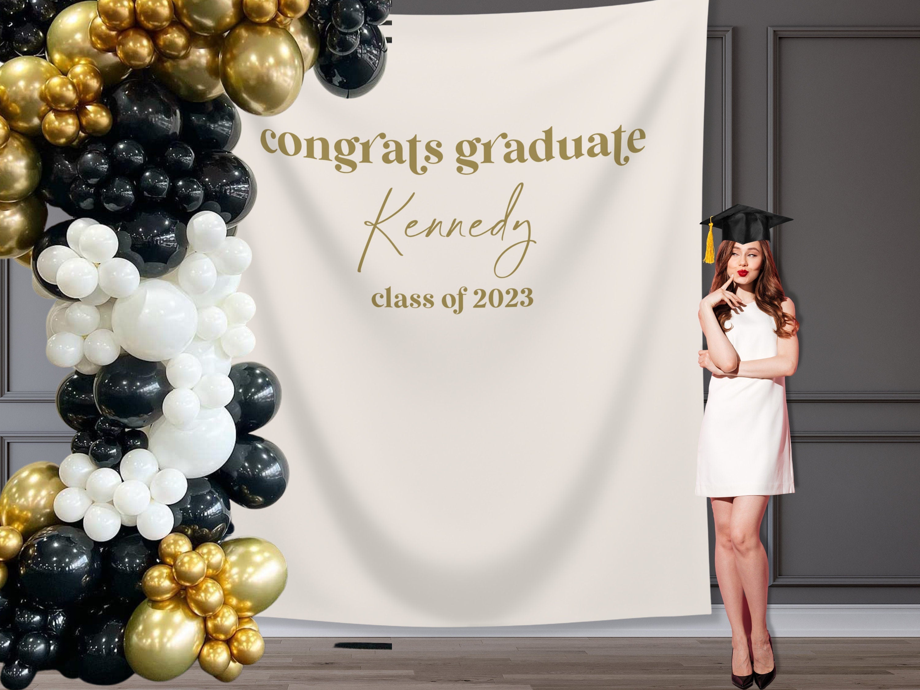 Congrats Graduate Class of 2025 Custom Graduation Party Banner Backdrop