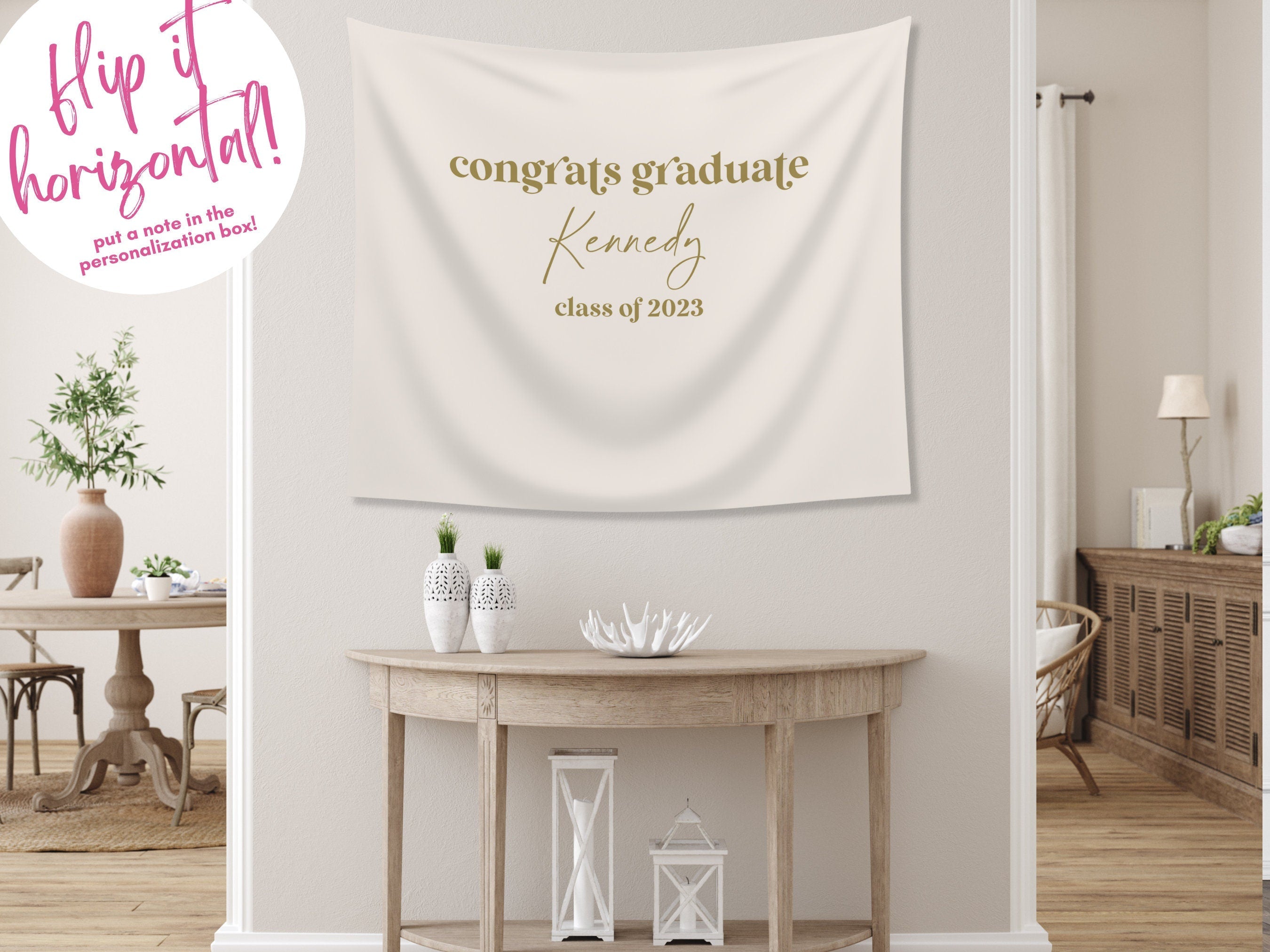 Congrats Graduate Class of 2025 Custom Graduation Party Banner Backdrop