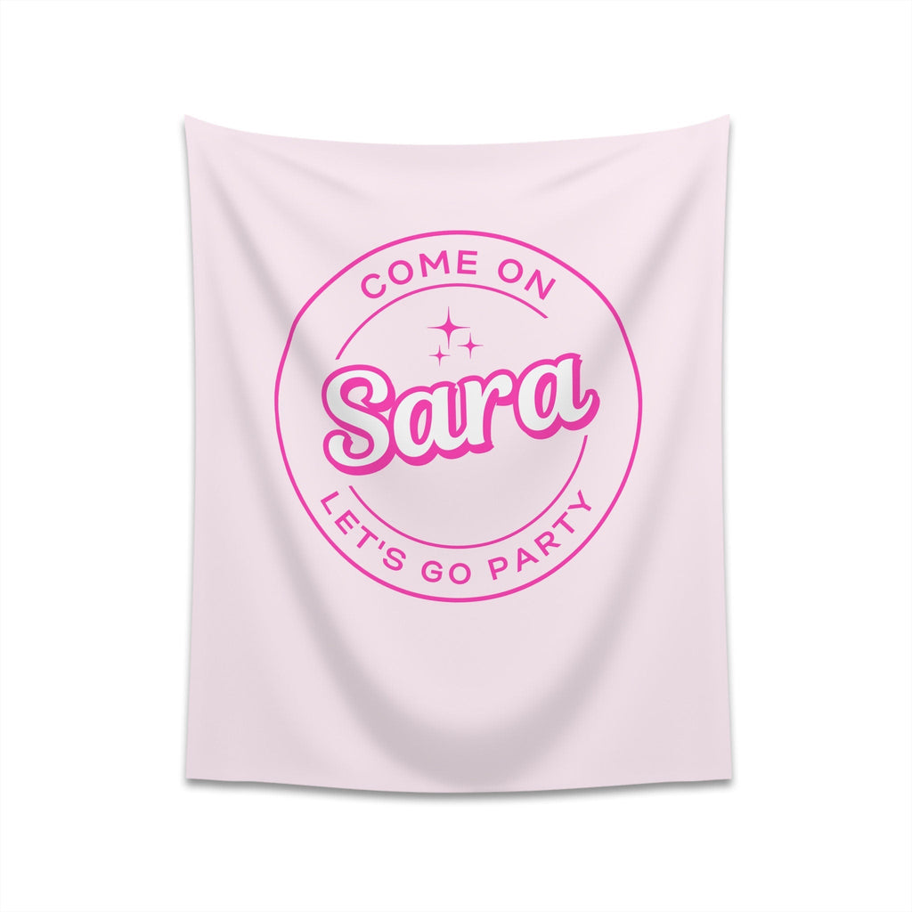 Barbie-Inspired Come On Let's Go Party Customizable Banner Backdrop