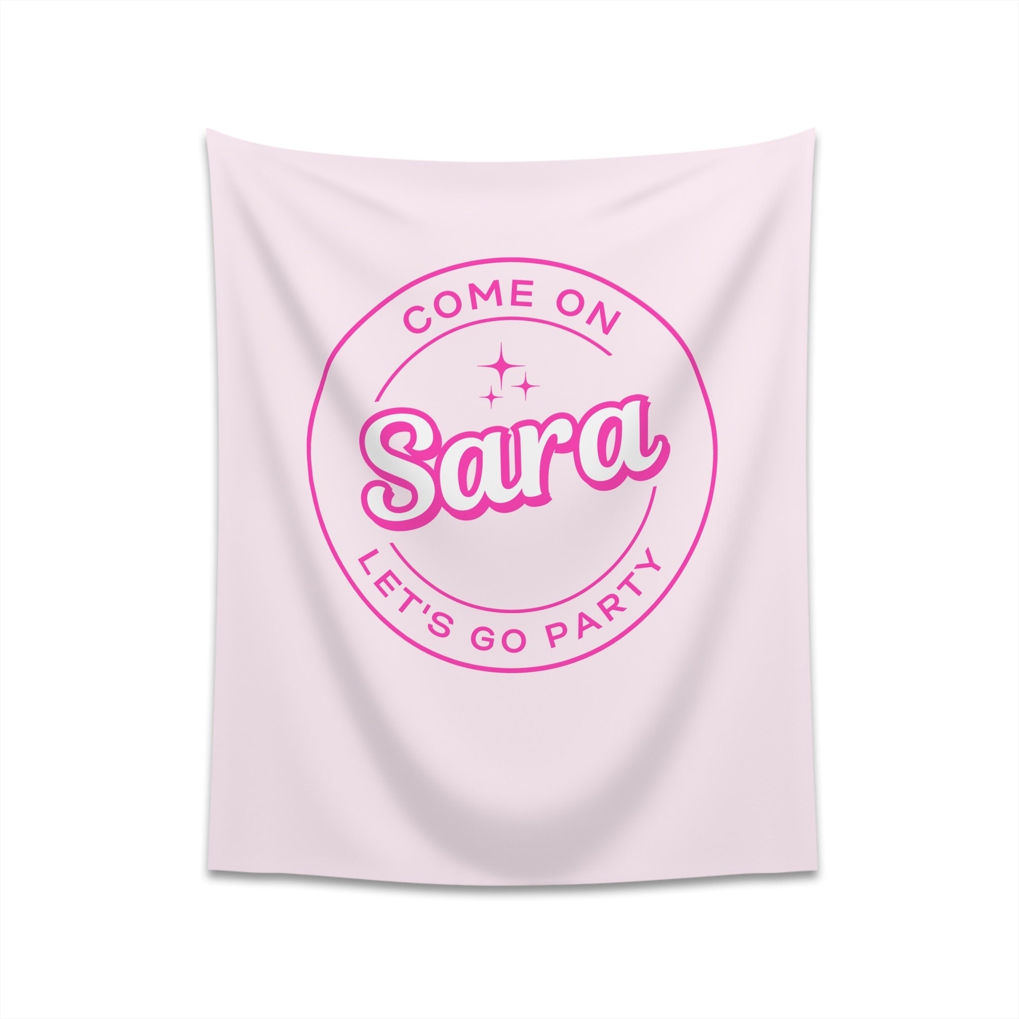 Barbie-Inspired Come On Let's Go Party Customizable Banner Backdrop