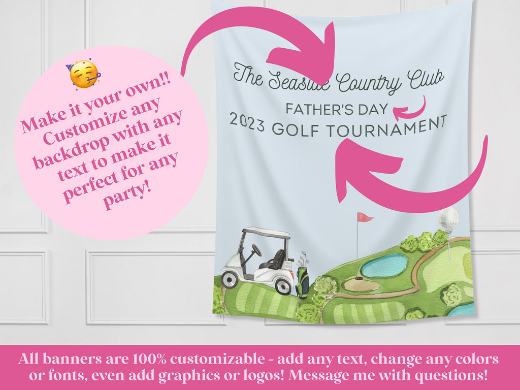Best Dad By Par Banner Father's Day Golf Gift