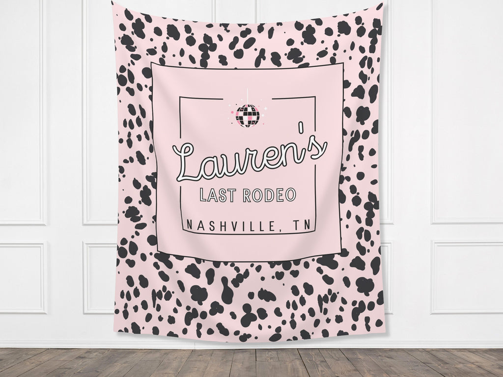 Last Rodeo Custom Bachelorette Banner Backdrop