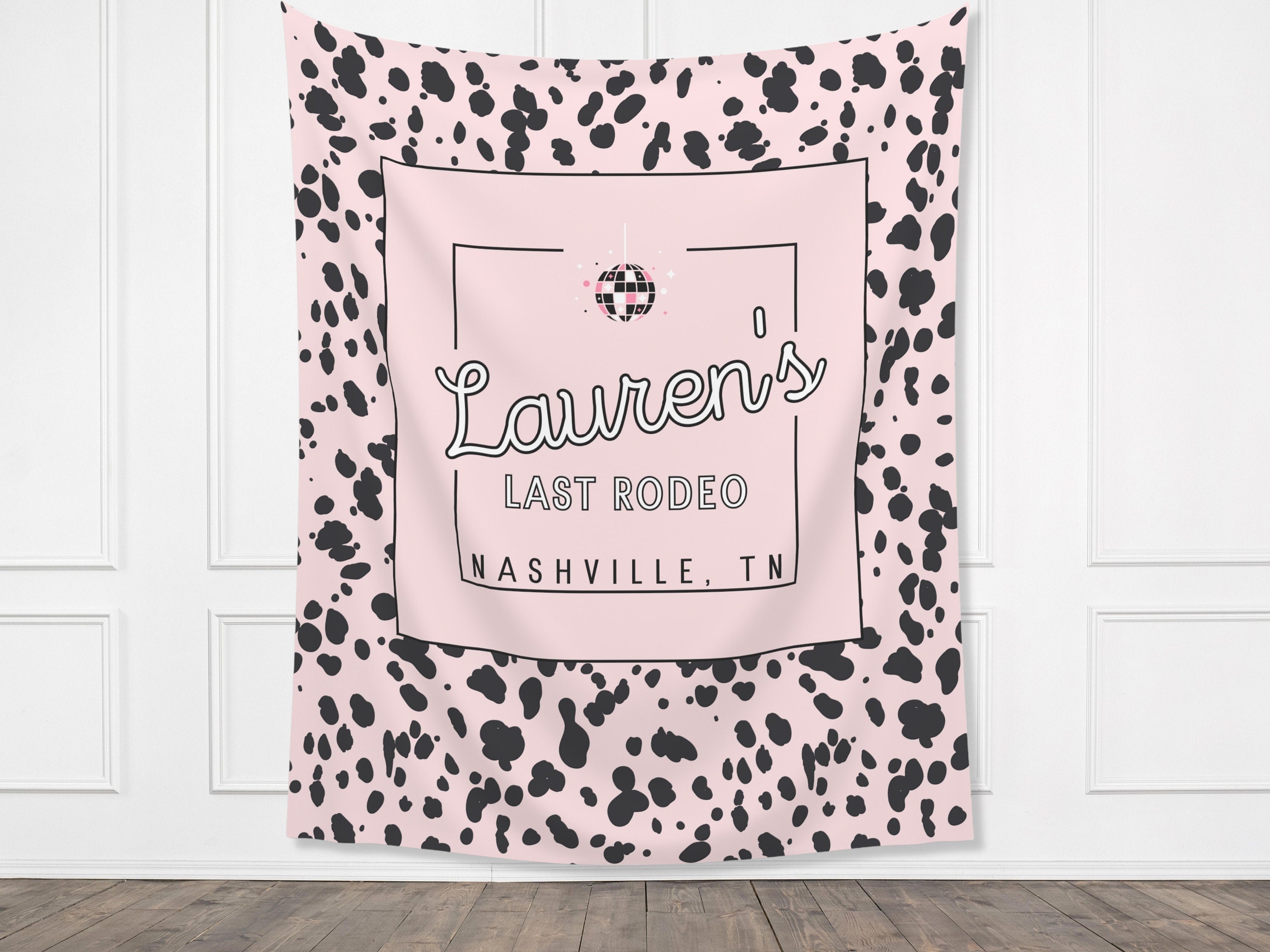 Last Rodeo Custom Bachelorette Banner Backdrop