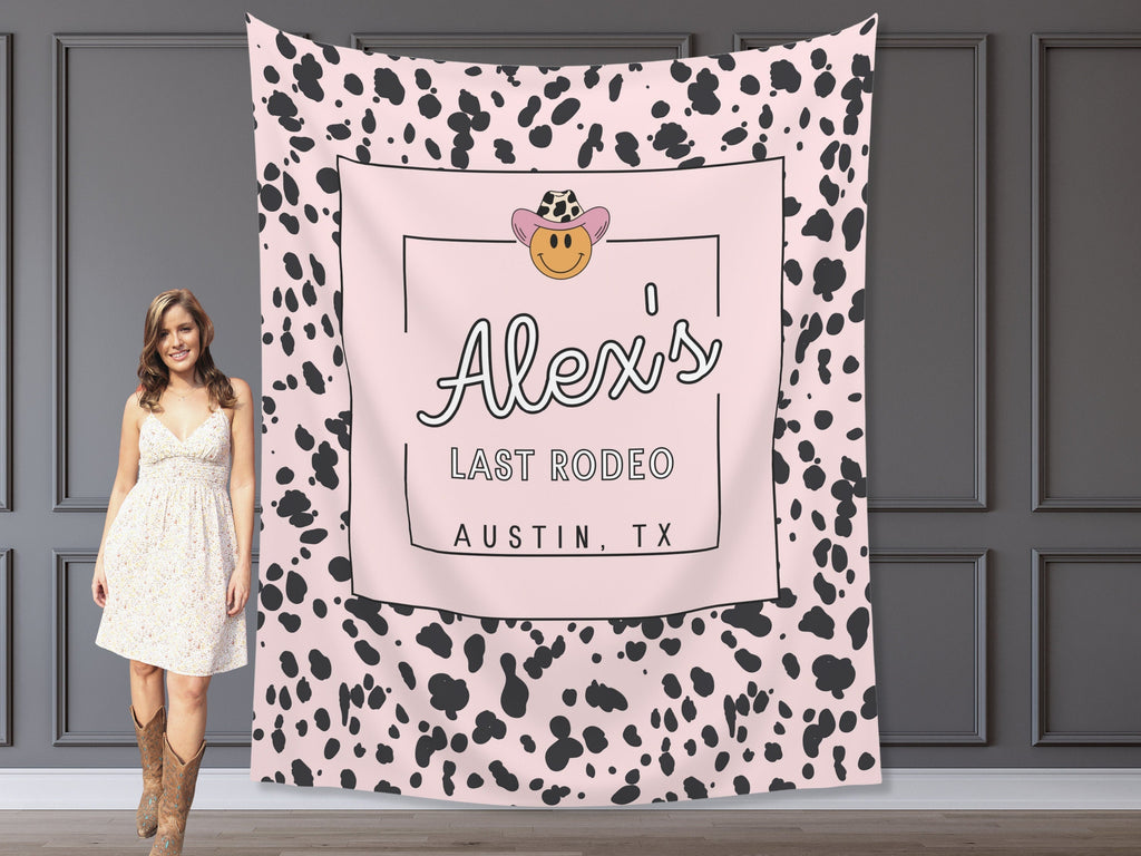 Last Rodeo Custom Bachelorette Banner Backdrop