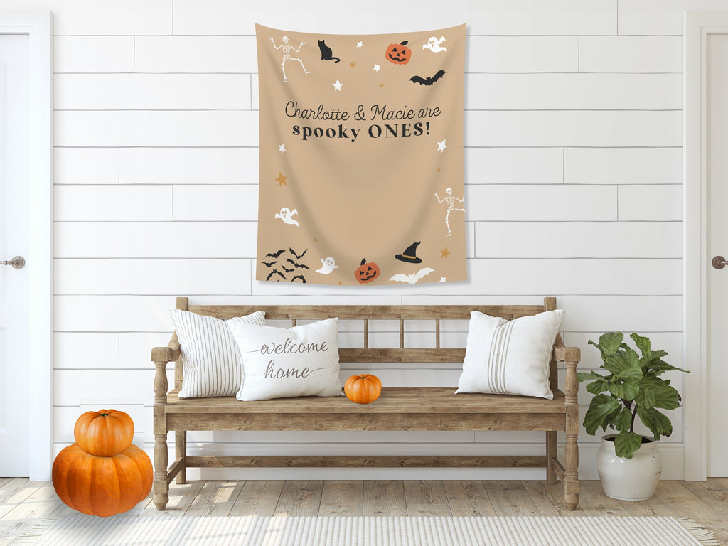 Spooky ONE Halloween Birthday Party Banner