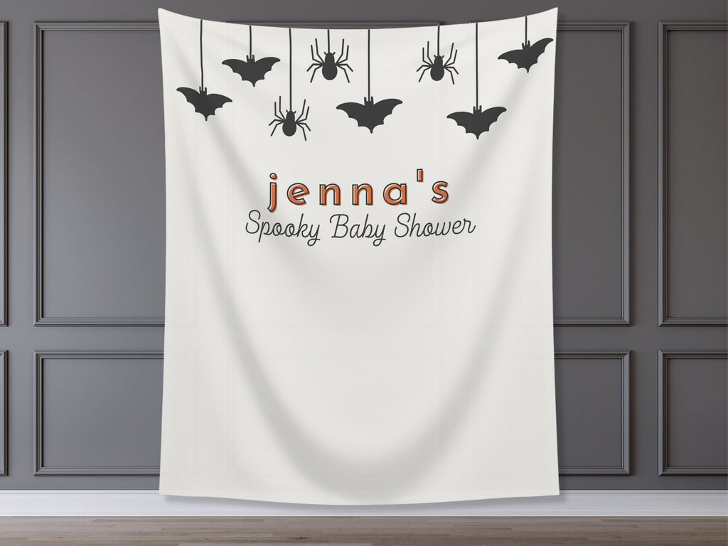 Spooky Garland Custom Halloween Party Banner Backdrop