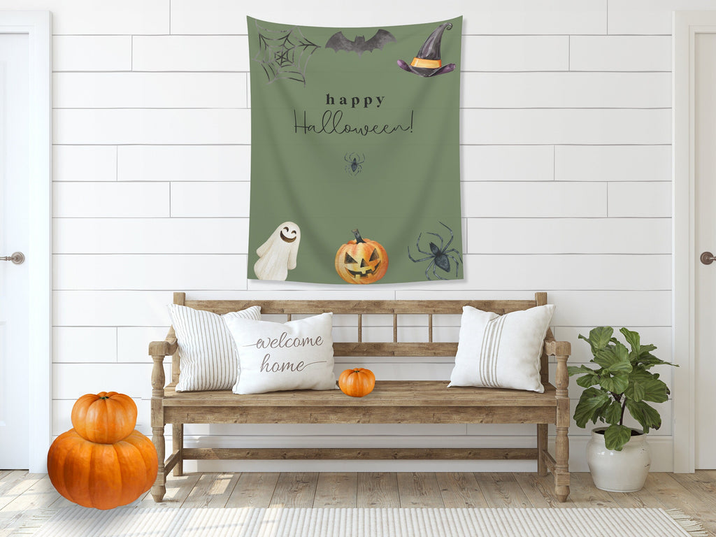 Simple Watercolor Custom Halloween Party Banner Backdrop
