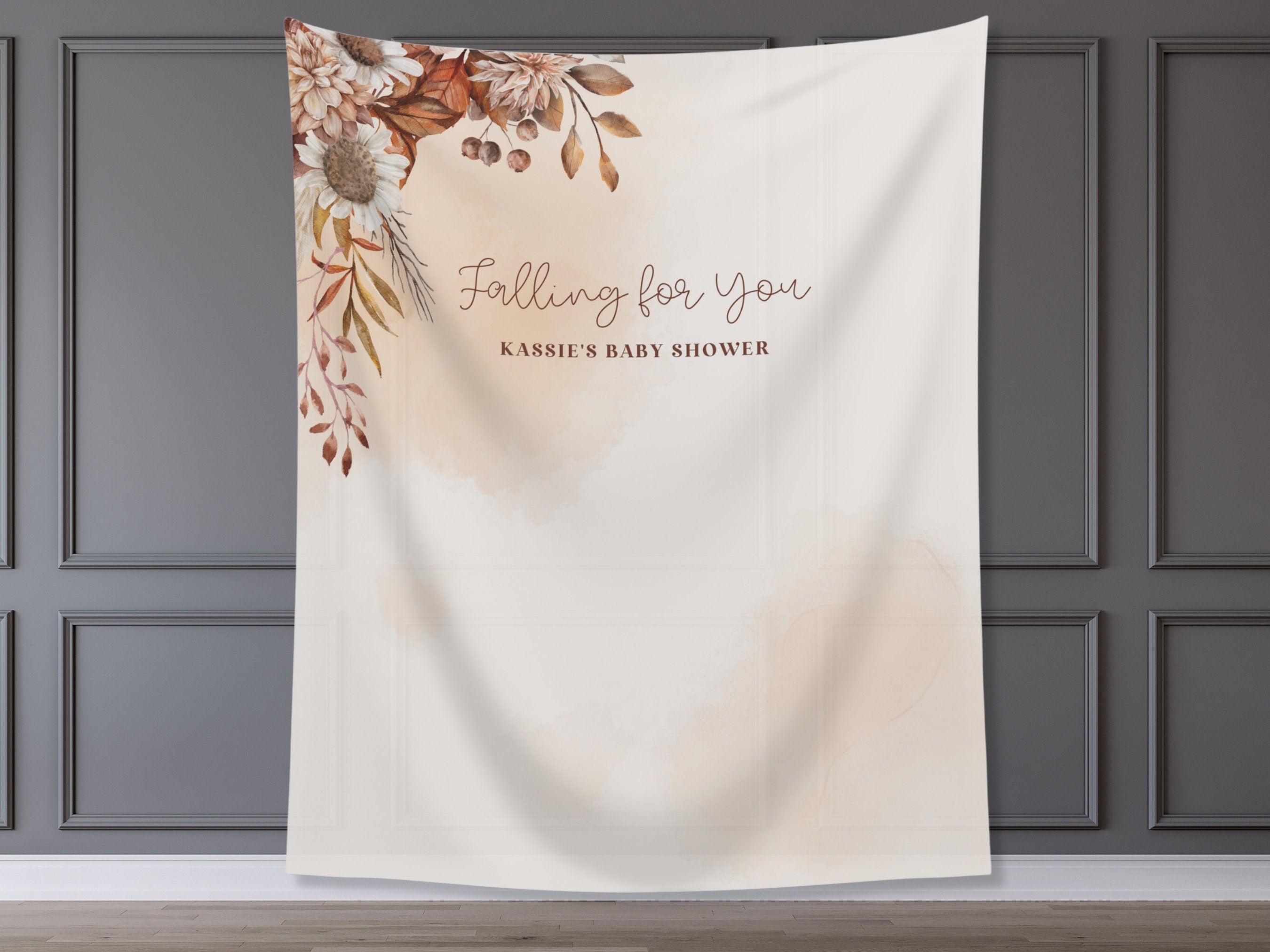 Watercolor Boho Falling in Love Banner