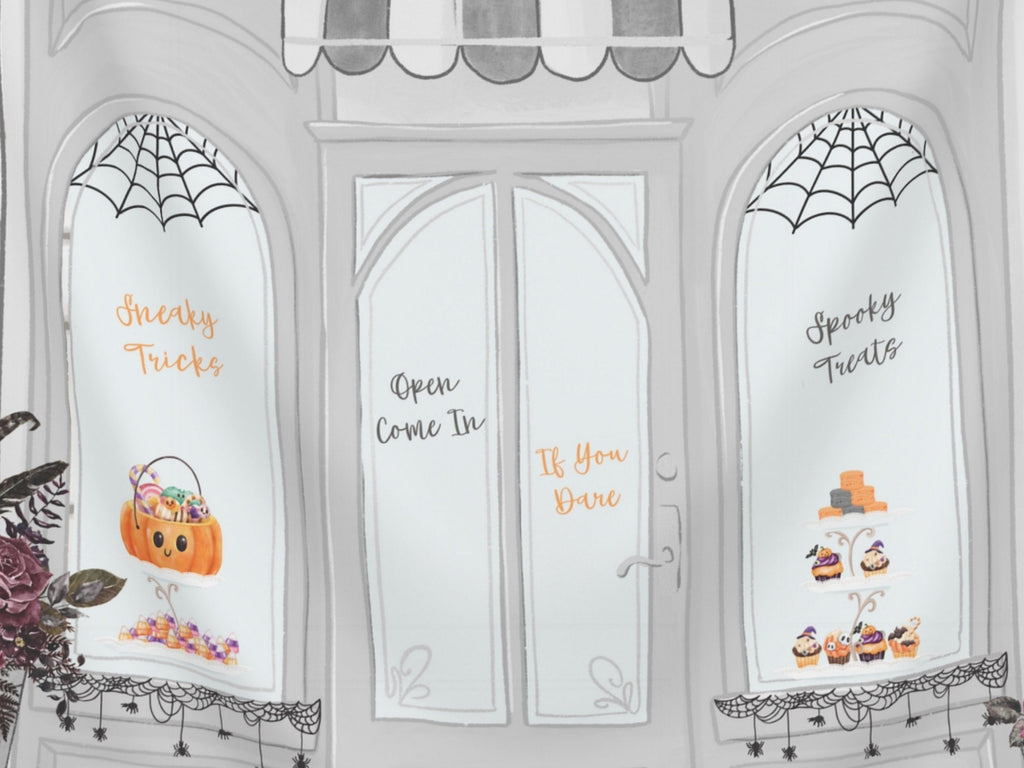 Spooky Halloween Bakery Custom Banner