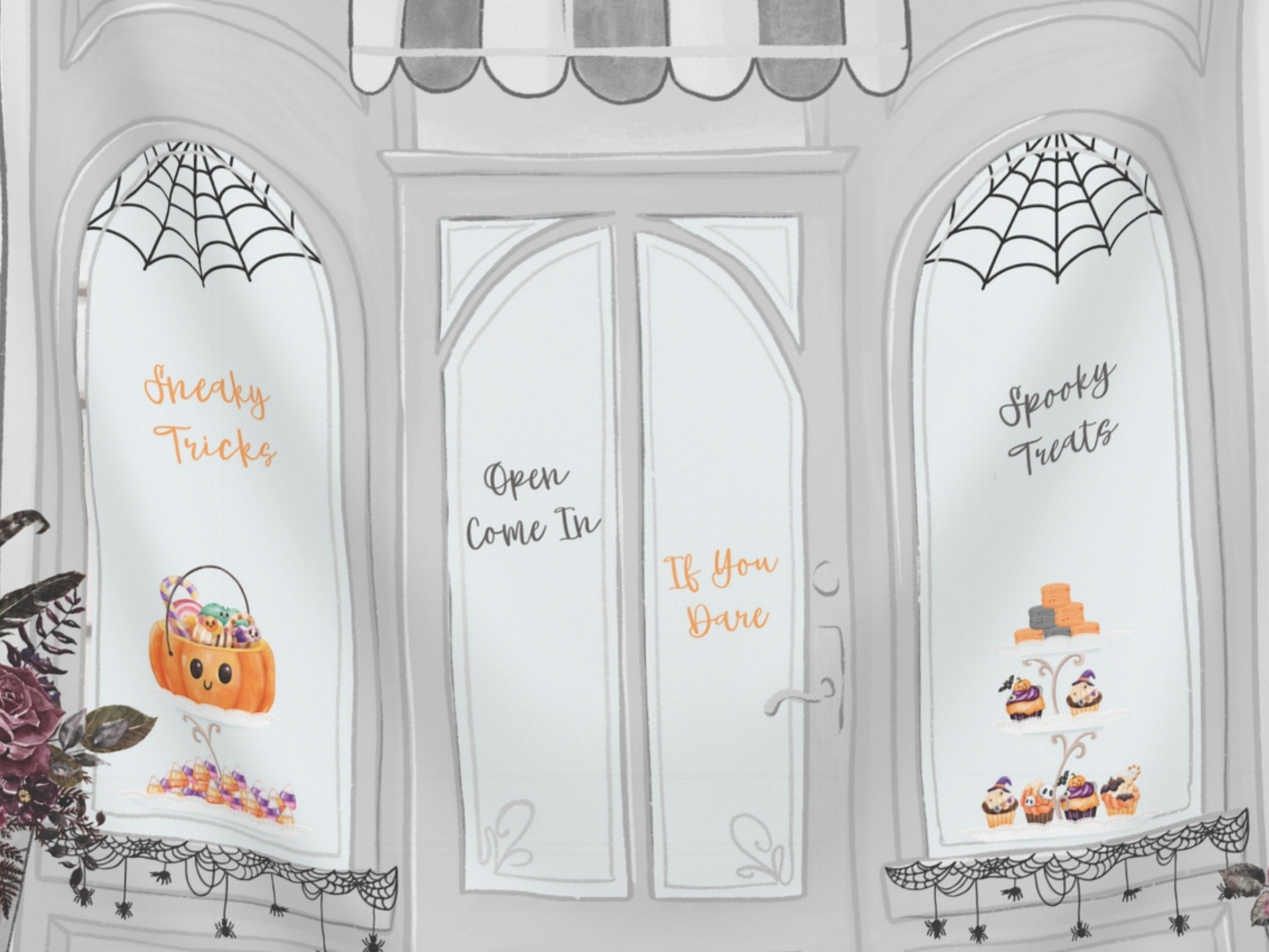 Spooky Halloween Bakery Custom Banner