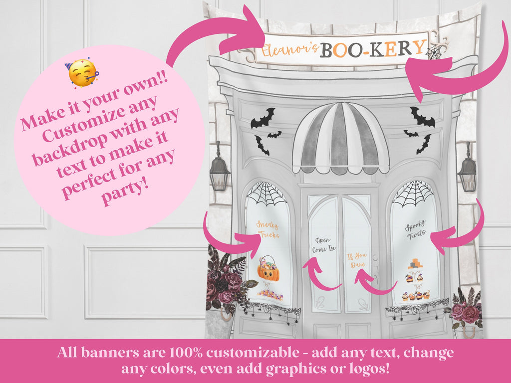 Spooky Halloween Bakery Custom Banner