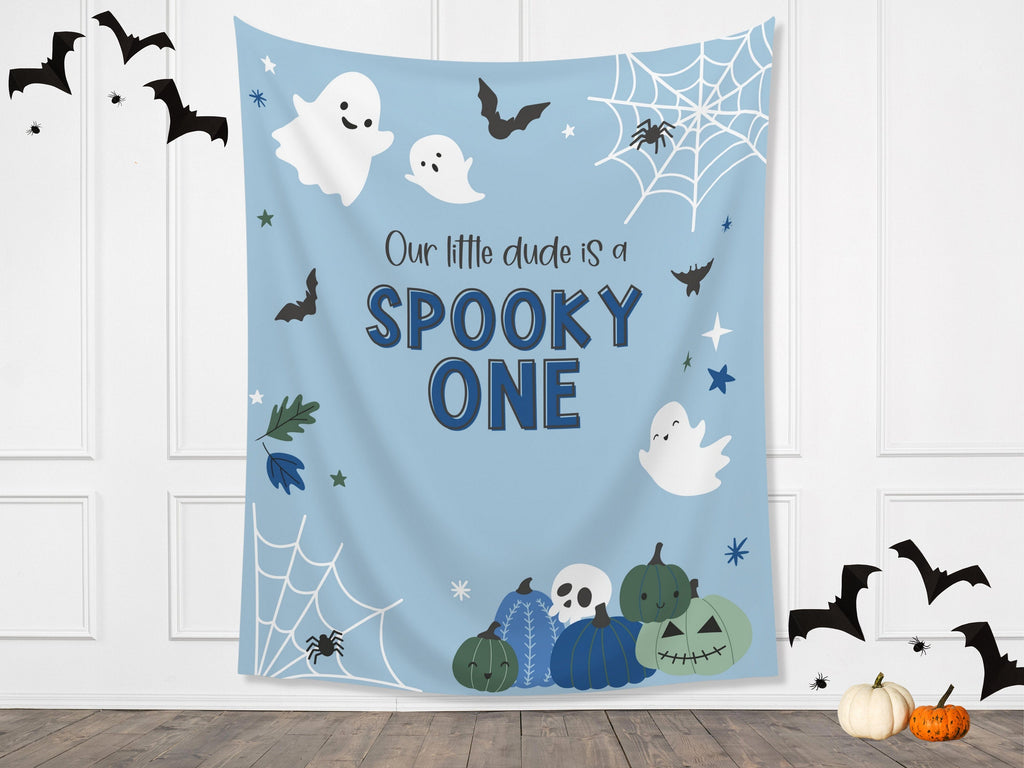 Spooky ONE Halloween Birthday Party Banner