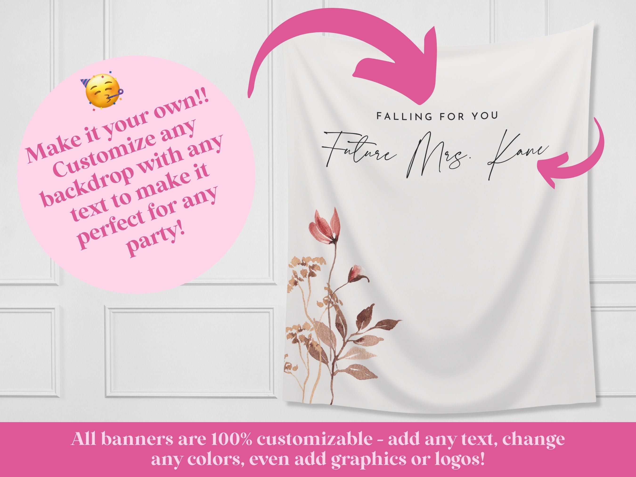 Falling in Love Wildflower Banner