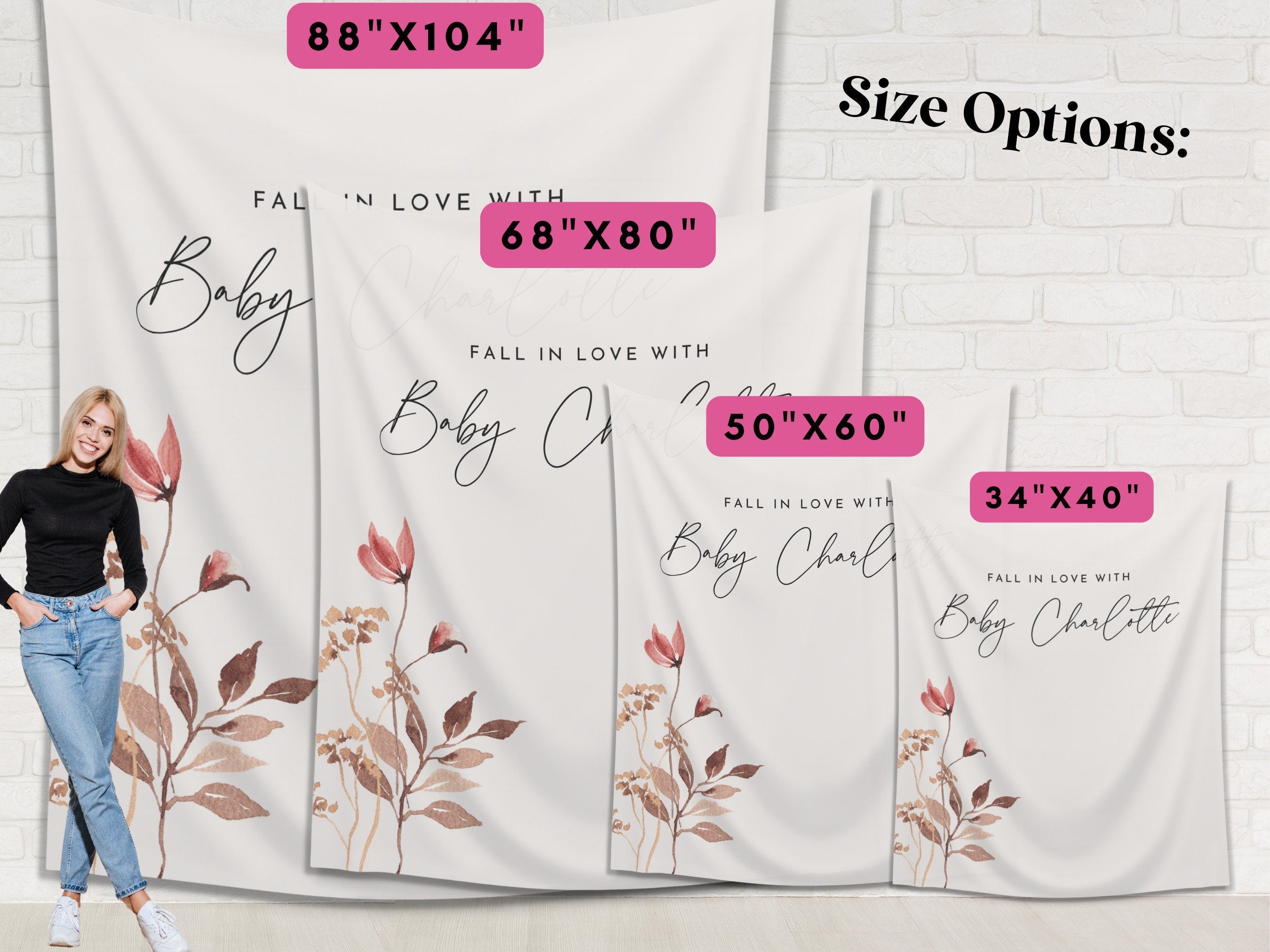 Falling in Love Wildflower Banner