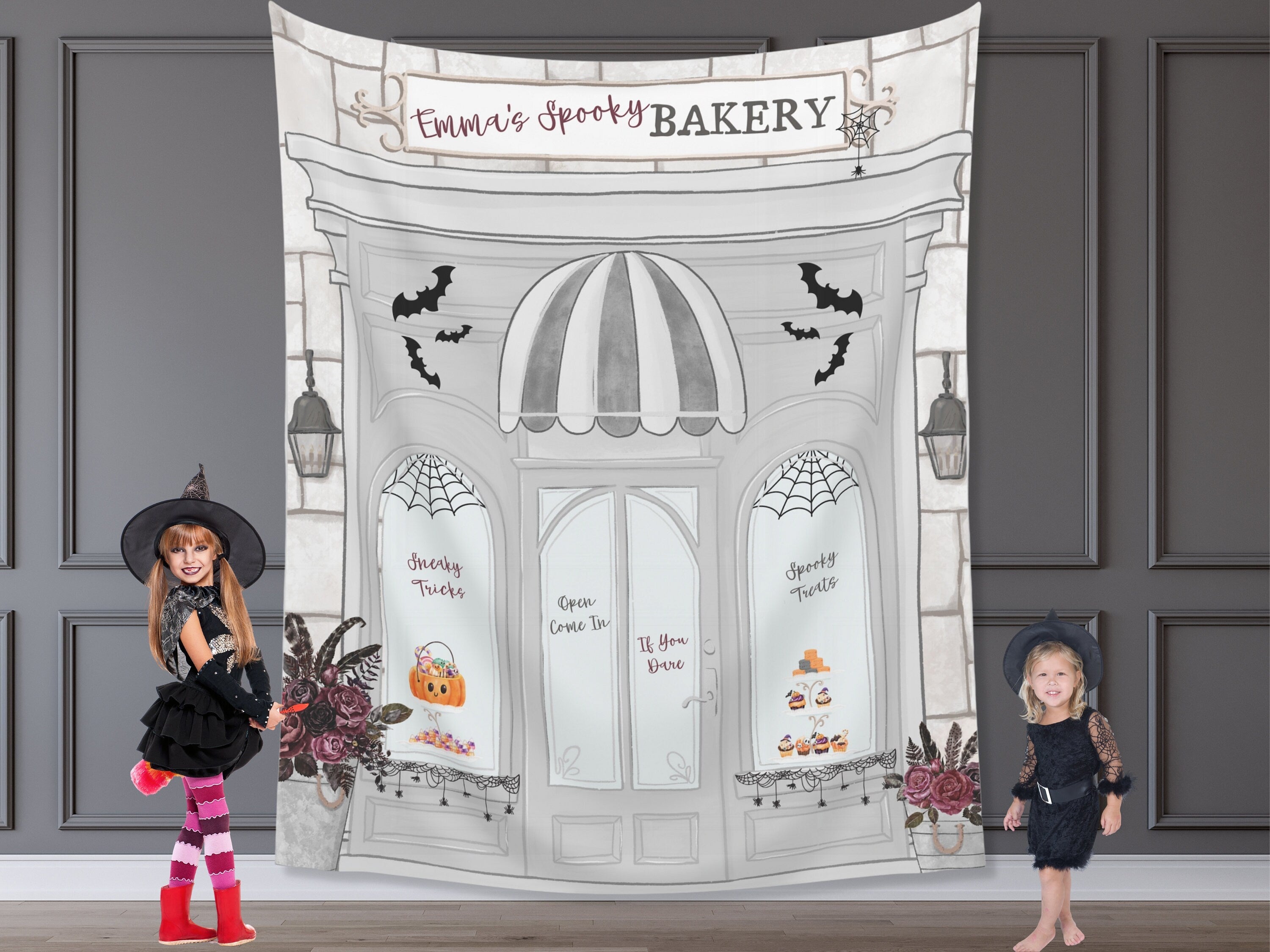 Spooky Halloween Bakery Custom Banner