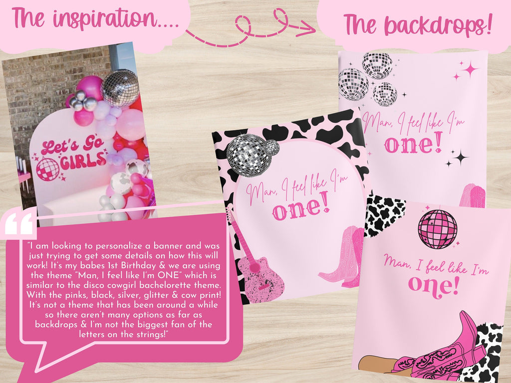 Custom Hand-Designed Just For You Banner Backdrop