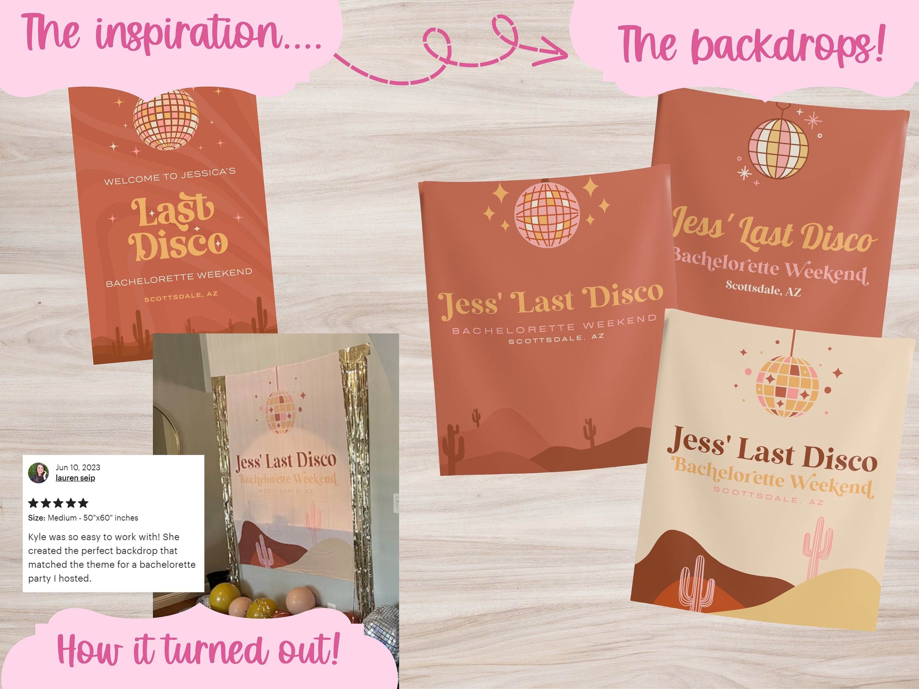 Custom Hand-Designed Just For You Banner Backdrop